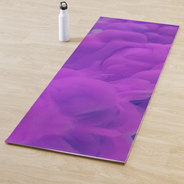Lila und blaues Digitalrauchen Yogamatte (Beispiel)