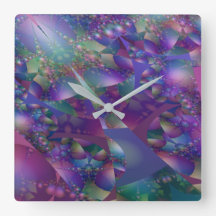 Lila und blaues Fraktal