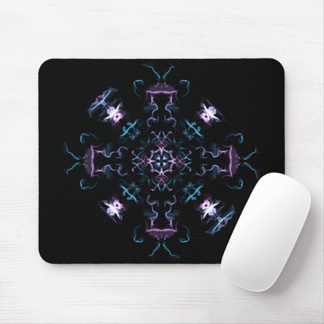 Lila und blaues Mandala Mousepad (Mit Mouse)