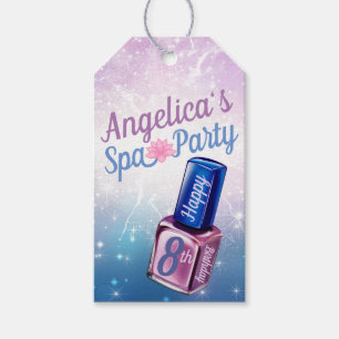 Lila und Blue Nail polnisches Geschenkanhänger