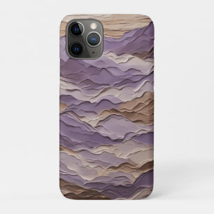 Lila und brauner Mystischer Berg Case-Mate iPhone Hülle