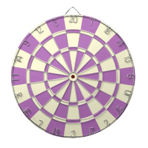 Lila und cremefarbene Beige-Farbe Dartscheibe