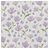 Lila und cremige Elfenbein-Blume Blumendruck