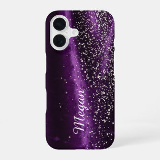 Lila und Diamanten - Stunning Barely There iPhone 16 Hülle