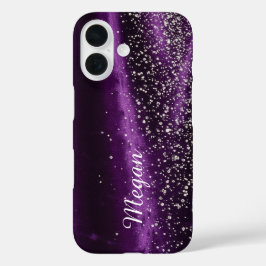 Lila und Diamanten - Stunning Barely There iPhone 16 Hülle