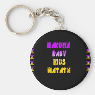 Lila und Gelb Hakuna Matata Baby Kinder Geschenke  Schlüsselanhänger