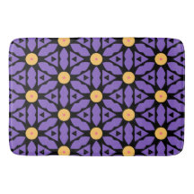 Lila und gelbe Hexagon-Blume