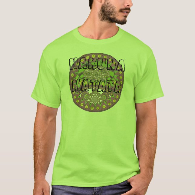 Lila und gelbes Kaleidoskop T-Shirt (Vorderseite)