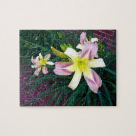 Lila und gelbes Lily-Puzzle