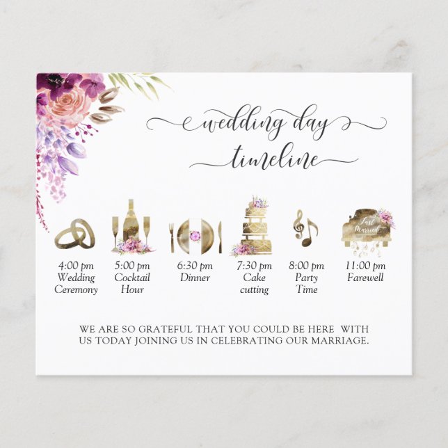 Lila und gewalttätige Hochzeiten - Zeitplan und Pr (Vorderseite)