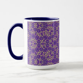 Lila und Gold Big Tasse