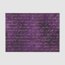 Lila und Gold Grunge Vintage Kalligrafie Seidenpapier