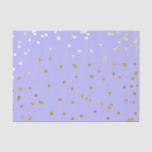 Lila und Gold Konfetti Punkte Moderner Glamour Seidenpapier