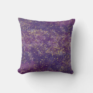 Lila und Gold Sprenkel Glamour Modern Kissen