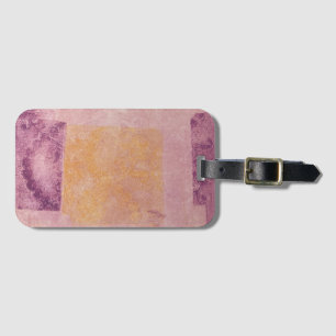 Lila und Gold Square Design Gepäckmarke Gepäckanhänger