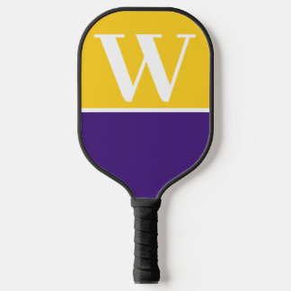 Lila- und Gold-Uni-Monogram-Paddel Pickleball Schläger