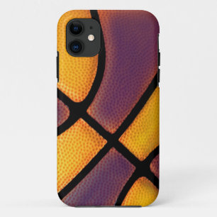 Lila und Goldbasketballkasten Case-Mate iPhone Hülle