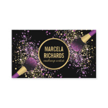 Lila und goldblütiger Confetti Makeup Artist