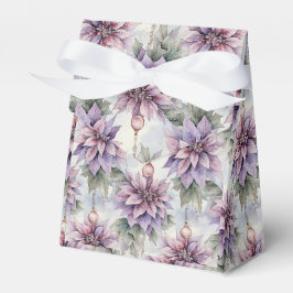 Lila und goldene Eleganz Geschenkschachtel
