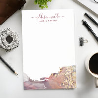 Lila und goldene, moderne Kunst Flüssige Aquarellf
