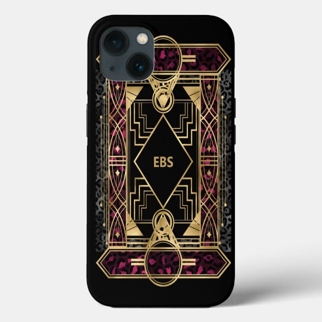 Lila und goldenes Paradies für Kletterhexen: Case-Mate iPhone Hülle (Rückseite)