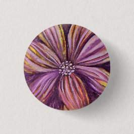 Lila und goldfarbene Aquarellfarbe Fett Button