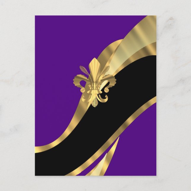 Lila- und Goldflecht Postkarte (Vorderseite)