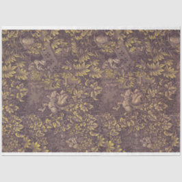 Lila und Goldklebopapier Seidenpapier