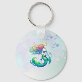Lila und Goldmedaille Geburtstag unter dem Meer Schlüsselanhänger