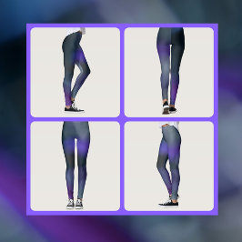 Lila und grau leggings