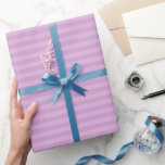 Lila und graue Lila Streifen Geschenkpapier<br><div class="desc">Fügen Sie Ihren Geschenken eine süße und charmante Touch mit diesem Light Lila & Gray Lila Stripes Wrapping Paper hinzu. Ideal für Geburtstage, Babyduschen, Hochzeiten und vieles mehr, sein klassisches gestreiftes Design macht jedes Geschenk angenehm und festlich.</div>