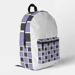 Lila und graue moderne geometrische Rucksäcke