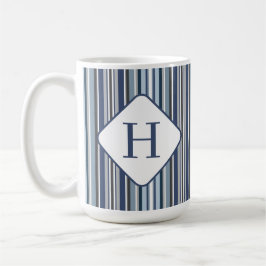 Lila und graue Streifen w erste Kaffeetasse