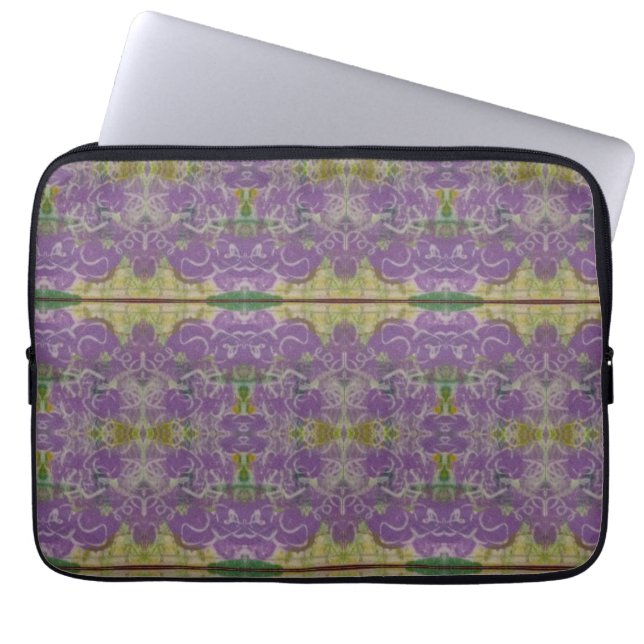 Lila und grün laptopschutzhülle (Vorderseite)