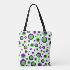 [Lila und grün] Punkt Tasche