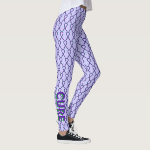 Lila und grüne Leggings für das Bewusstsein