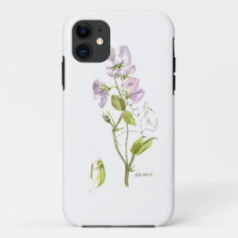 Lila und grüne Süßerbse Case-Mate iPhone Hülle