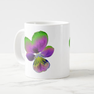 Lila und grüne Tasse