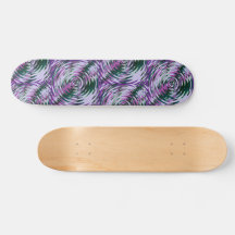Lila und grüne Vortex-Skateboardfläche