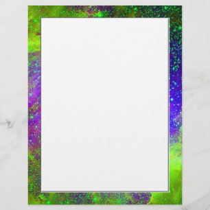 lila und grünes Galaxy Nebula Weltraumbild.
