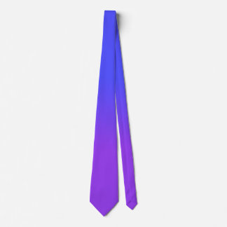 Lila und helle blaue Ombré Schatten-Neonneonfarbe Krawatte