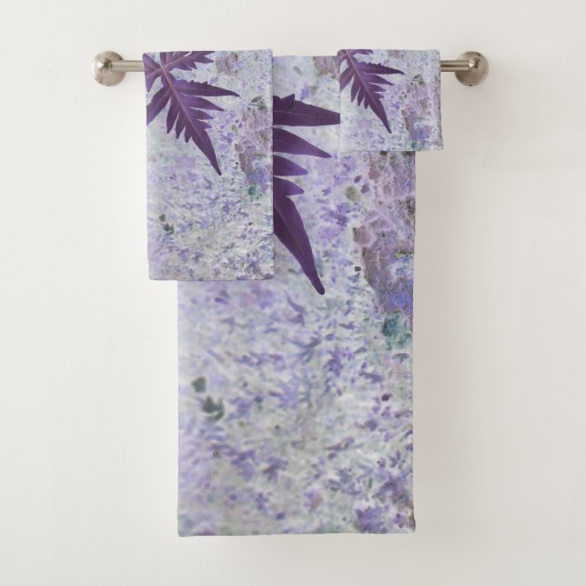 Lila und hitzige Pastelltöne Badhandtuch Set (Insitu)