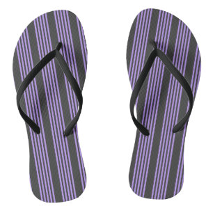 Lila und kohle-fünf Streifen Flip Flops