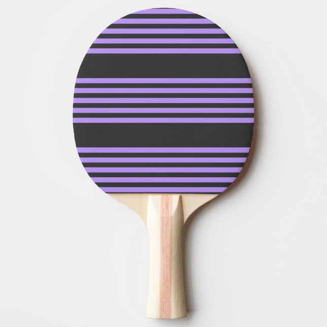 Lila und kohle-fünf Streifen Tischtennis Schläger (Vorderseite)