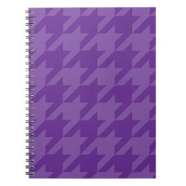 Lila und Lavendel-Hahnentrittmuster Notizblock