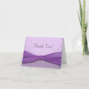 Lila und Lavender Floral Wedding Vielen Dank Karte