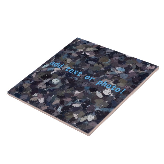 Lila und Lavender Paint Spritzer Fliese (Seite)