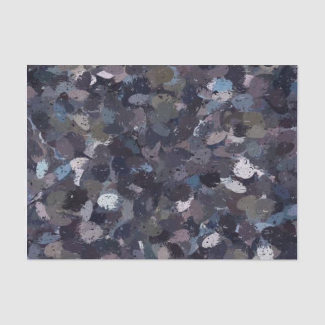 Lila und Lavender Paint Spritzer Seidenpapier (Vorderseite)