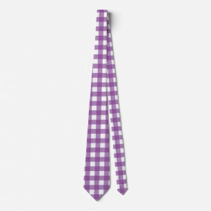 Lila und leicht Lila Gingham Krawatte
