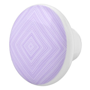 Lila und Lilac geometrisches Diamantbad Keramikknauf